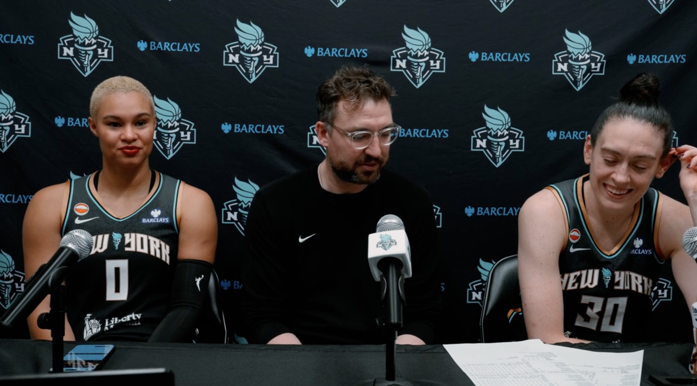 Satou Sabally, Breanna Stewart & Coach Chris DeMarco | June 3, 2026